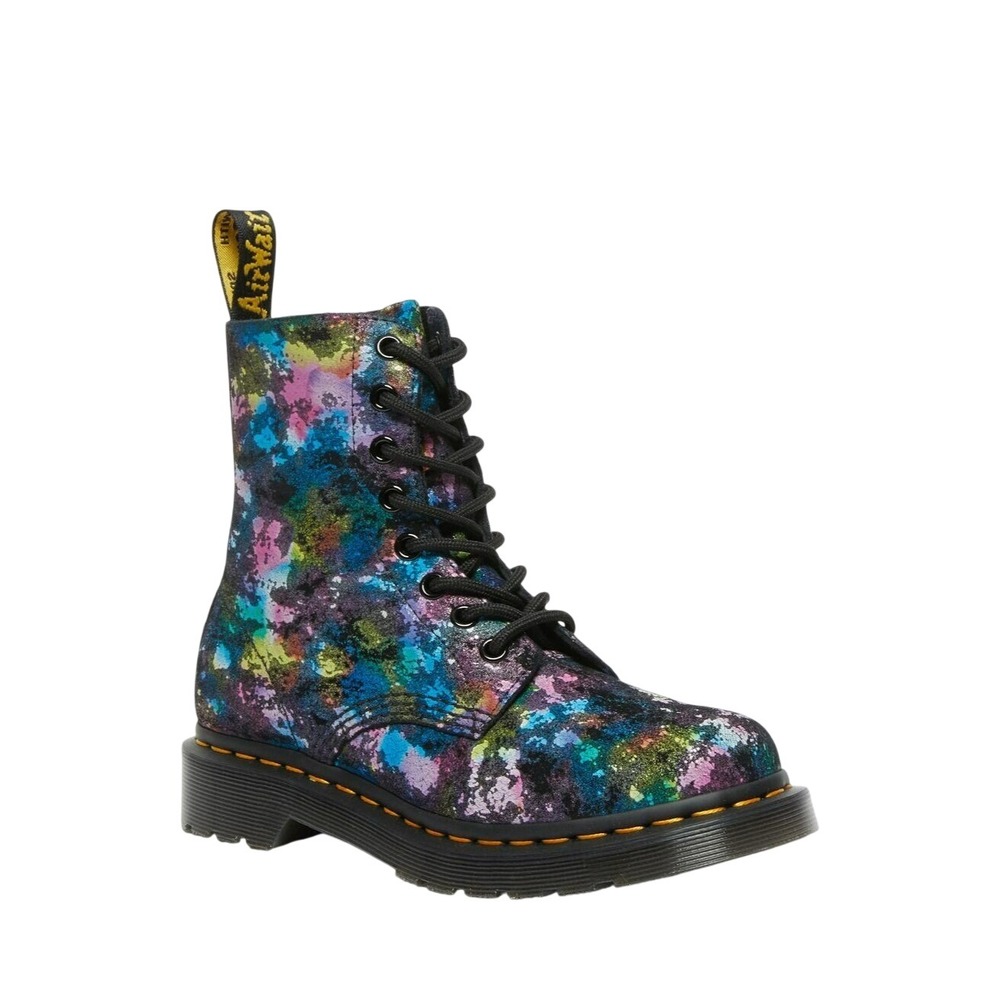 Dr. Martens 1460 Pascal Boot Womens US Sz.6 Multicolor  Cosmic Glitter Splatter